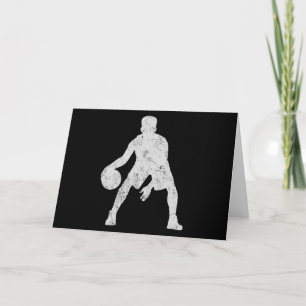 Basketball Mannen Kind Halloween Skelet Kaart