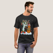 Basketball - mas - boom - verlichting - Snowman Ba T-shirt (Voorkant volledig)