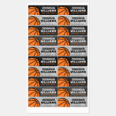Basketball masculine sport naam telefoon bezit labels (Vel)