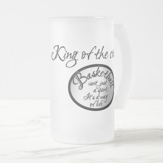 Basketball Matglas Bierpul (Voorkant rechts)