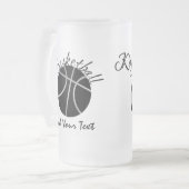 Basketball Matglas Bierpul (Voorkant links)