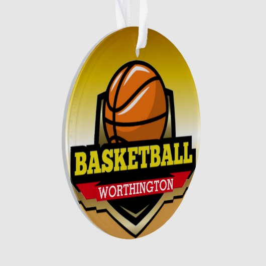 Basketball Medal Ornament (voorkant)