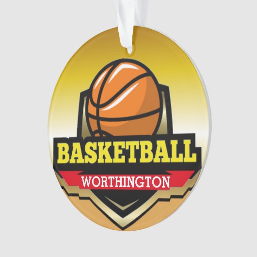 Basketball Medal Ornament (voorkant)