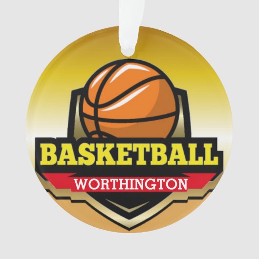 Basketball Medal Ornament (voorkant)