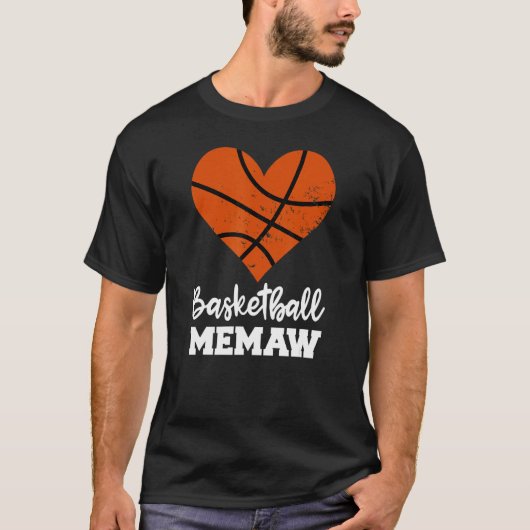 Basketball Memaw Funny Basketball Player Memaw T-shirt (Voorkant)