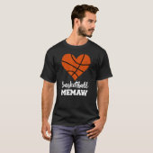 Basketball Memaw Funny Basketball Player Memaw T-shirt (Voorkant volledig)