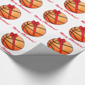 Basketball Merry kerst Cadeaupapier (Hoek)