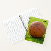 Basketball Met groot Notitieboek gepersonaliseerd (Binnen)