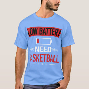 Basketball met lage batterijduur t-shirt