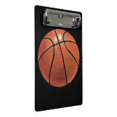 Basketball met persoonlijke naam en nummer mini klembord (Schuin)