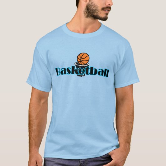 Basketball met T-shirt van Hoop-Mannen (Voorkant)