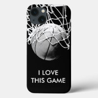 Basketball met zwarte en witte liefde