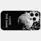 Basketball met zwarte en witte liefde Case-Mate iPhone case (Achterkant (horizontaal))