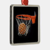 Basketball Metalen Ornament (Rechts)