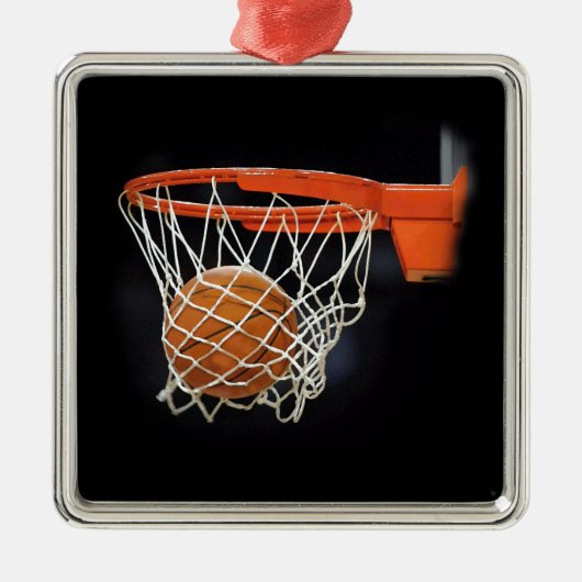 Basketball Metalen Ornament (Voorkant)
