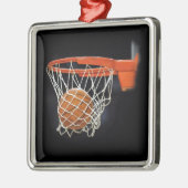 Basketball Metalen Ornament (Links)