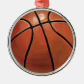 Basketball Metalen Ornament (Voorkant)