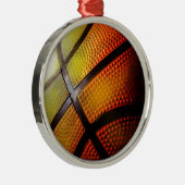 Basketball Metalen Ornament (Rechts)