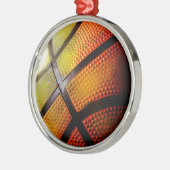 Basketball Metalen Ornament (Links)