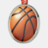 Basketball Metalen Ornament (Links)