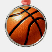Basketball Metalen Ornament (Voorkant)