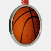 Basketball Metalen Ornament (Rechts)