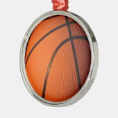 Basketball Metalen Ornament (Links)