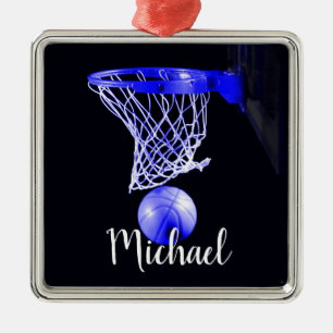 Basketball Metalen Ornament