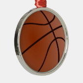 Basketball Metalen Ornament (Rechts)
