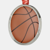 Basketball Metalen Ornament (Links)