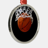 Basketball Metalen Ornament (Rechts)