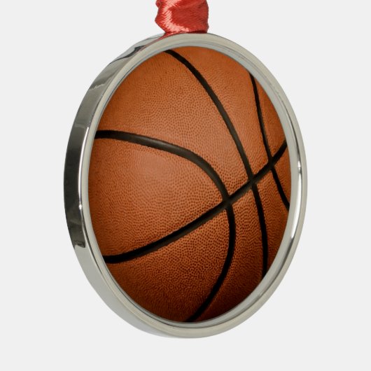 Basketball Metalen Ornament (Rechts)