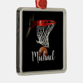 Basketball Metalen Ornament (Rechts)