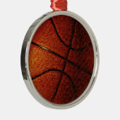 Basketball Metalen Ornament (Rechts)