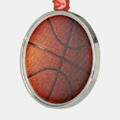 Basketball Metalen Ornament (Links)