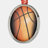 Basketball Metalen Ornament (Links)