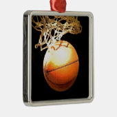 Basketball Metalen Ornament (Rechts)