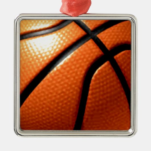 Basketball Metalen Ornament (Voorkant)