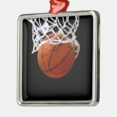 Basketball Metalen Ornament (Links)