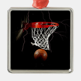 Basketball Metalen Ornament