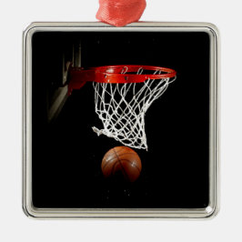Basketball Metalen Ornament