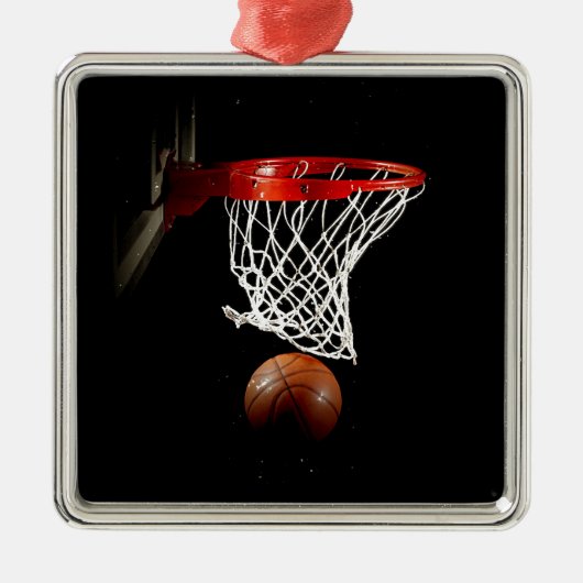 Basketball Metalen Ornament (Voorkant)
