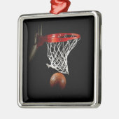Basketball Metalen Ornament (Links)