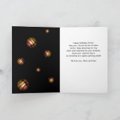 Basketball Metallic Ball Photo Happy Birthday Kaart (Binnen)