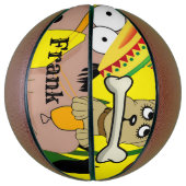 Basketball Mexican Donkey Dog Sombrero Basketbal (Verticaal)