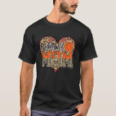 Basketball Mom Leopard Senior 2023 Graduation Moth T-shirt (Voorkant)