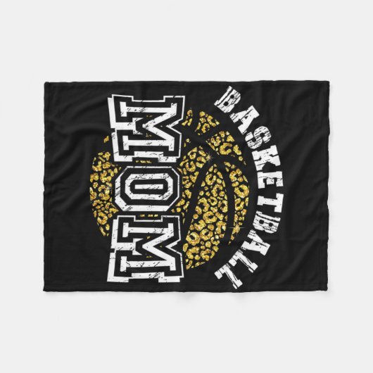 Basketball Mom Lover Fun Mother Basketball Player  Fleece Deken (Voorkant (Horizontaal))