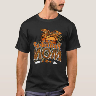 Basketball Mom Mama Mother's Day Leopard Sport Mom T-shirt