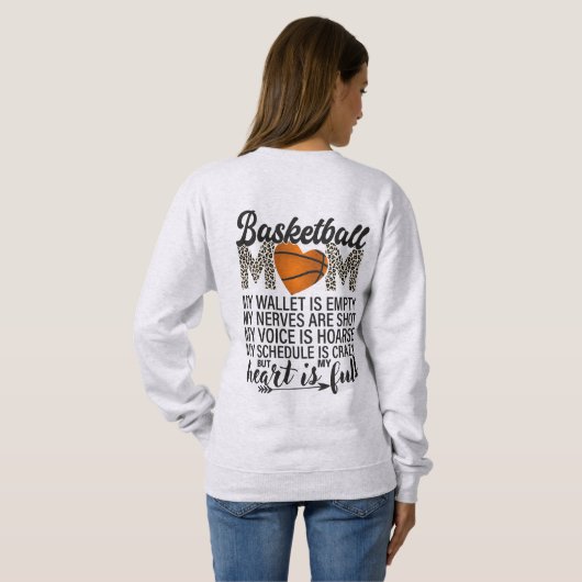 Basketball Mom Sweatshirt (Achterkant volledig)