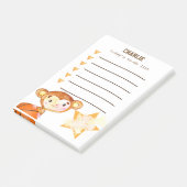 Basketball Monkey takenlijst Post-it® Notes (Schuin)